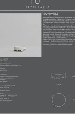 Iwa decorative tray, Birch, Ø20