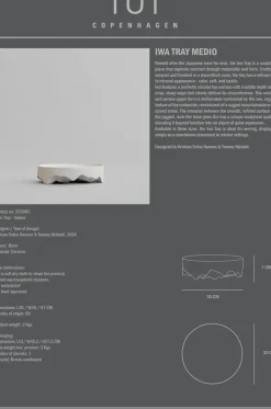 Iwa decorative tray, Birch, Ø30