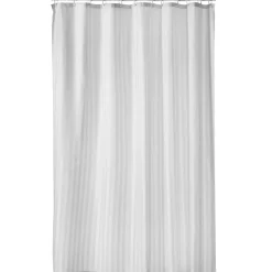 Jacquard shower curtain white, 180x200 cm