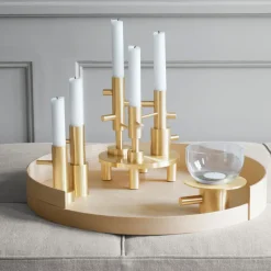 Jaime Hayon candle holder large, Brass