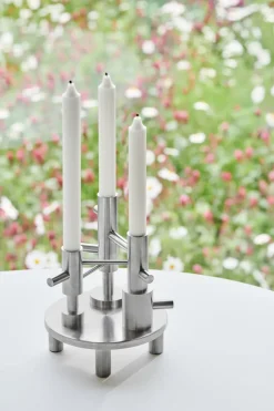 Jaime Hayon candle holder large, Stainless steel