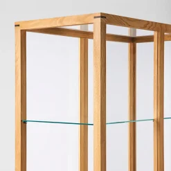 Japanese display cabinet large, Warm oiled oak