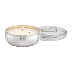 Japonica 3-wick Tin scented candle 40 hours, Mokara Orchid