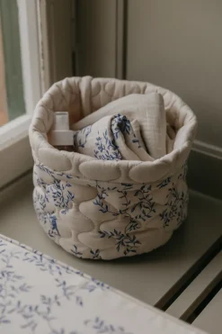 Jardim Satin quilted basket 2 pieces, 20xØ20 cm + 30xØ30 cm