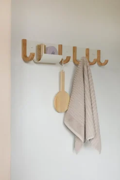 Jay clothing rack 5 hooks, Creamweiss-ek