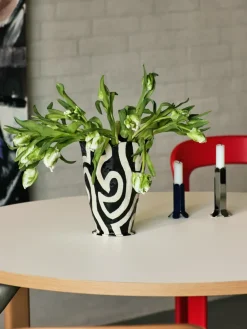 Jessica Hans Shadow vase 25 cm, Black-white