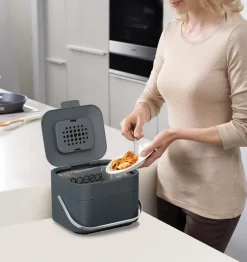 Joseph Joseph Stack 4 food waste bin, Graphite