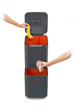 Joseph Joseph Totem Compact trash bin 40 L, Graphite