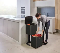 Joseph Joseph Totem Max trash bin 60 L, Carbon black