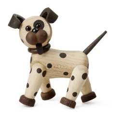 Joy dog decoration 11 cm, Maple