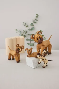 Joy dog decoration 11 cm, Maple