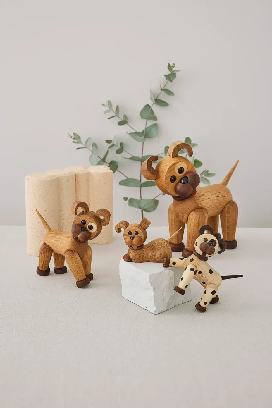 Joy dog decoration 11 cm, Maple