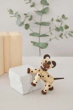 Joy dog decoration 11 cm, Maple