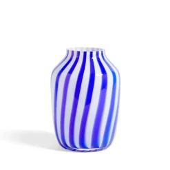 Juice Vase, Blue, glass, high