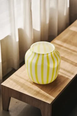 Juice Wide vase 22 cm, yellow