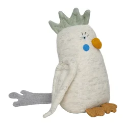 Kai parakeet plush toy, Off white-light mint