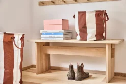 Kara storage basket large Ø38x54 cm, Nutmeg