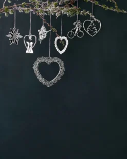 Karen Blixen window decoration Flower heart, Silver
