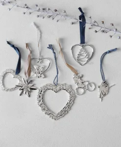 Karen Blixen window decoration Flower heart, Silver