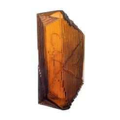 Kartta glass sculpture 33 cm, copper