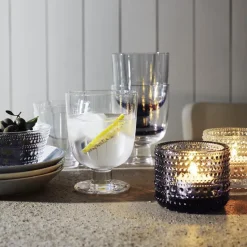 Kastehelmi candleholder, clear