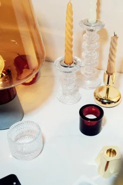 Kastehelmi candleholder, clear
