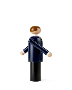 Kay Bojesen groom, Blue-black and white, 18 cm