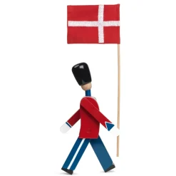 Kay Bojesen guard with textile flag, 29,5 cm