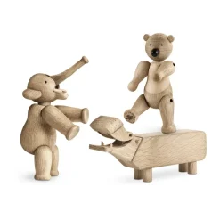 Kay Bojesen Liliput 3 pieces, Untreated oak, untreated maple