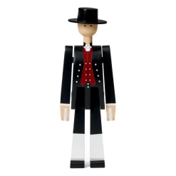 Kay Bojesen man in Norwegian folk costume, Black-red-white