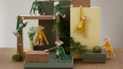 Kay Bojesen mini vintage monkey, Green