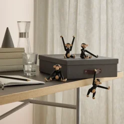 Kay Bojesen monkey mini, Dark-stained oak