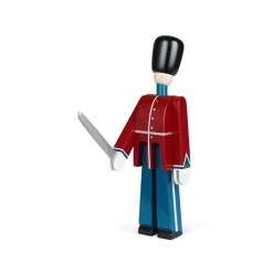 Kay Bojesen officer with sword, Red-blue