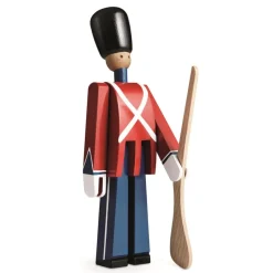 Kay Bojesen private with gun, red-blue