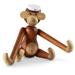 Kay Bojesen student cap for the small monkey, White-red