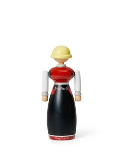 Kay Bojesen woman in Norwegian folk costume, Black-red-white