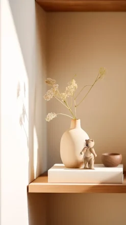 Kay Bojesen wooden bear Liliput, Untreated oak, untreated maple