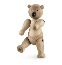 Kay Bojesen wooden bear Liliput, Untreated oak, untreated maple