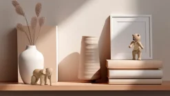 Kay Bojesen wooden bear Liliput, Untreated oak, untreated maple