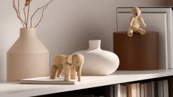 Kay Bojesen wooden bear Liliput, Untreated oak, untreated maple