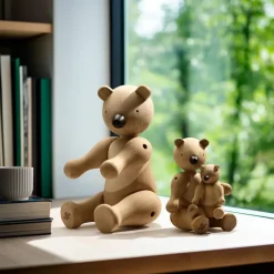Kay Bojesen wooden bear large, Oak-maple