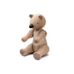 Kay Bojesen wooden bear medium, oak and maple