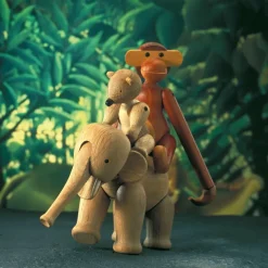 Kay Bojesen wooden bear, Oak and maple