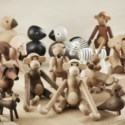 Kay Bojesen wooden monkey small, Oak-smoked oak