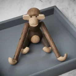 Kay Bojesen wooden monkey small, Oak-smoked oak