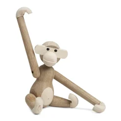 Kay Bojesen wooden monkey small, Untreated oak and maple