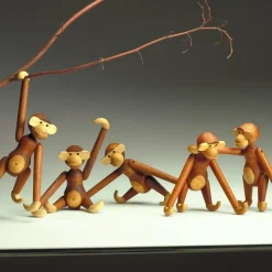 Kay Bojesen wooden monkey small, Teak-limba wood 20 cm