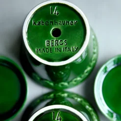 Københavner flower pot glazed Ø10 cm, Green