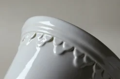 Københavner flower pot glazed Ø18 cm, Mineral White