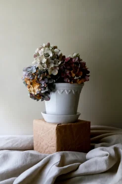Københavner flower pot glazed Ø18 cm, Mineral White